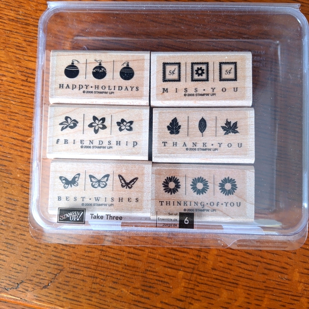 RETIRED - Stampin' Up! - Take Three Stamp Set